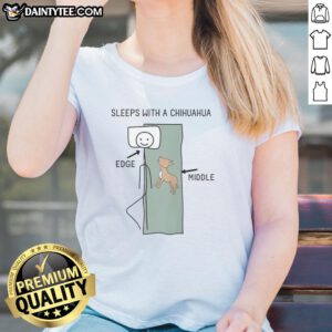 Charming ladies tee featuring a Chihuahua and the phrase 'Good Sleeps,' perfect for dog lovers and cozy nights.