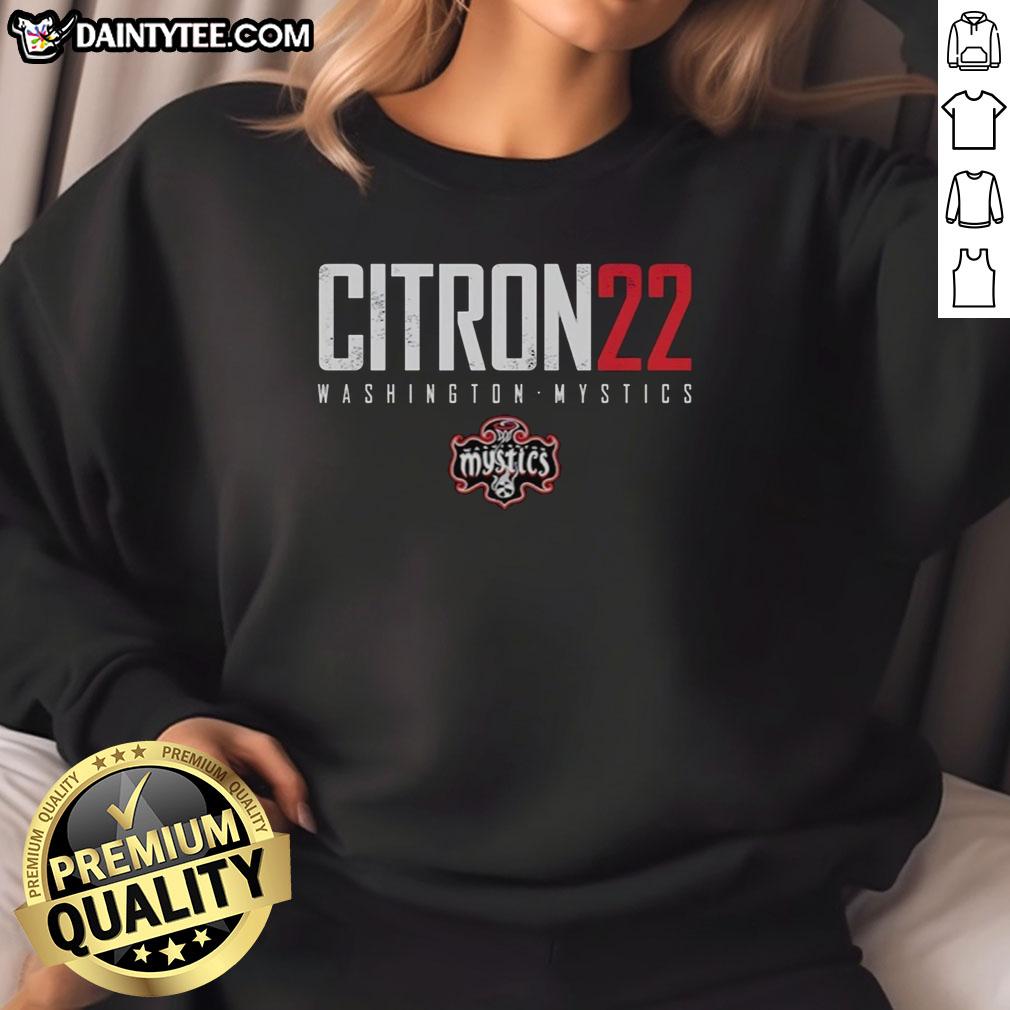 Alt Text: Good Sonia Citron Washington Mystics Elite Sweatshirt featuring team colors and logo for basketball fans.