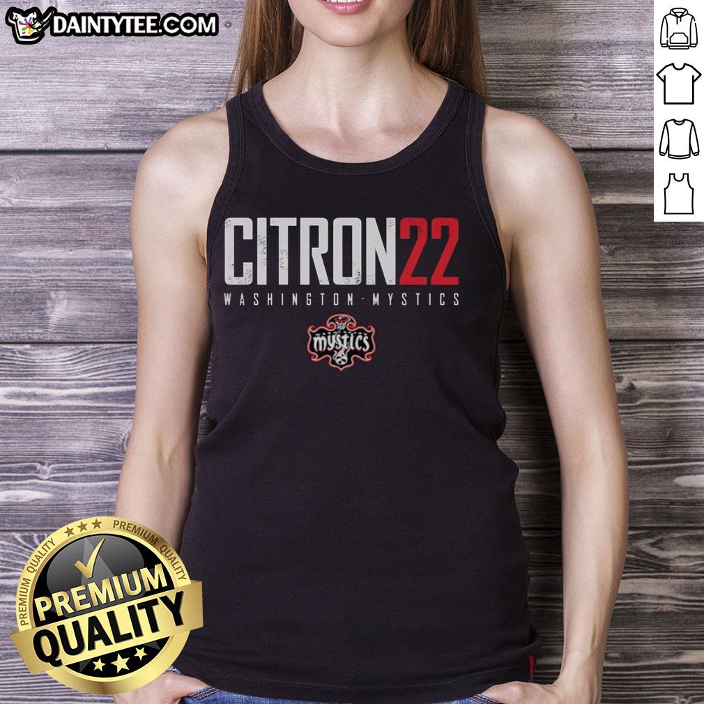 Good Sonia Citron 22 Washington Mystics Elite Tank Top featuring vibrant team colors and stylish design for fans.