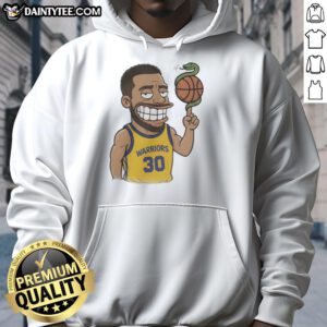 Cartoon hoodie featuring a snake playing basketball, inspired by Steph Curry's style and energy.