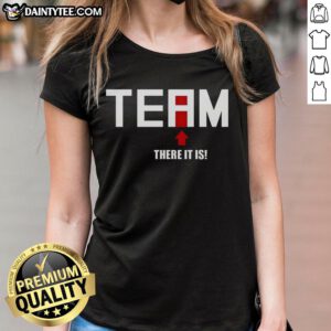 Good There Is No I In Team Ladies Tee showcasing a playful and motivational design perfect for team spirit.