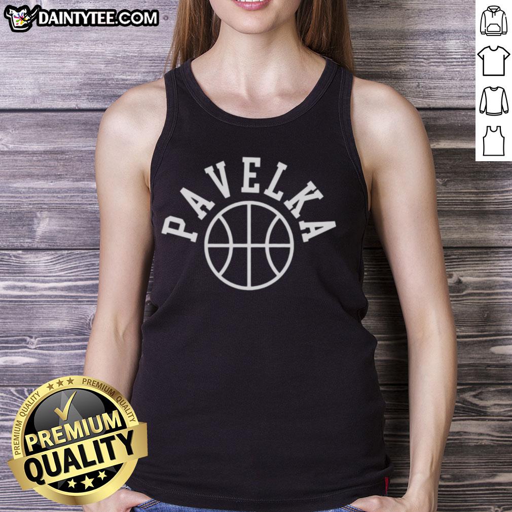 Good Tomas Pavelka wearing a basketball tank top during a game, showcasing athletic style and sportsmanship.