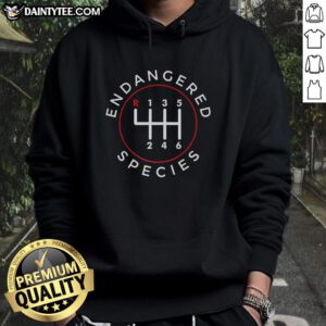 Happy Endangered Species Shifter Logo Hoodie featuring a vibrant graphic promoting wildlife conservation.