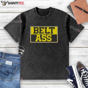 Hot Michigan Wolverine belt-to-ass washed t-shirt showcasing vibrant colors and stylish design for fans.