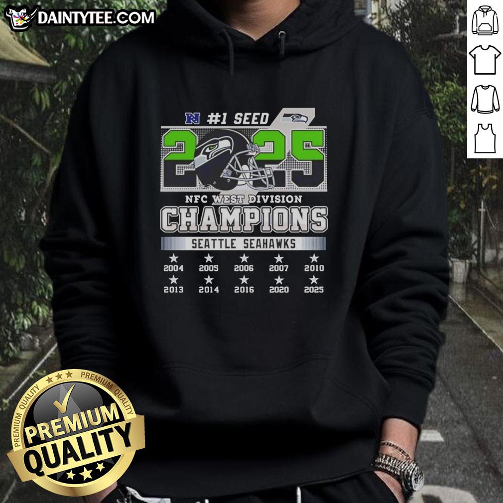 Hot Seattle Seahawks NFC West Division Champions 1 Seed Hoodie in vibrant colors, perfect for fans and collectors.
