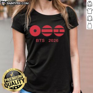 Nice BTS 2026 Comeback ladies tee featuring vibrant graphics and a stylish design for fans celebrating the group's return.