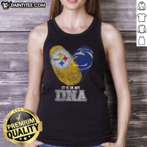 Stylish tank top featuring Nice Fingerprints design for Pittsburgh Steelers and Penn State Nittany Lions fans.