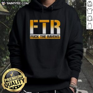 Stylish Nice Ftr Fck The Ravens Pittsburgh Steelers football hoodie, perfect for fans showing team spirit.