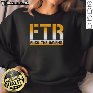 Nice Ftr Fck The Ravens Pittsburgh Steelers Football Sweatshirt featuring bold team colors and logo, perfect for fans.