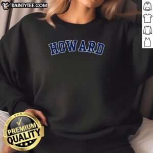 Cozy Nice Howard sweatshirt in navy blue, featuring a stylish logo and comfortable fit for casual wear.