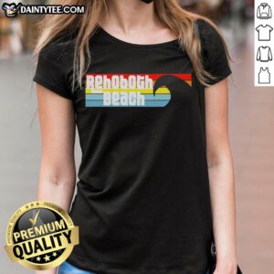 Nice I Love Rehoboth Beach Delaware tee featuring Atlantic waves, perfect for beach lovers and summer fashion.
