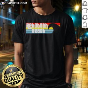 Alt Text: Nice I Love Rehoboth Beach Delaware T-Shirt featuring Atlantic waves, perfect for beach lovers and travelers.