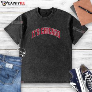 Nice It's Chicago Bulls Washed T-Shirt featuring a vintage design and bold team graphics, perfect for fans and casual wear.