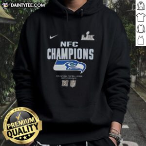 Nice Super Bowl LX Seattle Seahawks 2025 NFC Champions hoodie in vibrant colors, perfect for fans celebrating victory.
