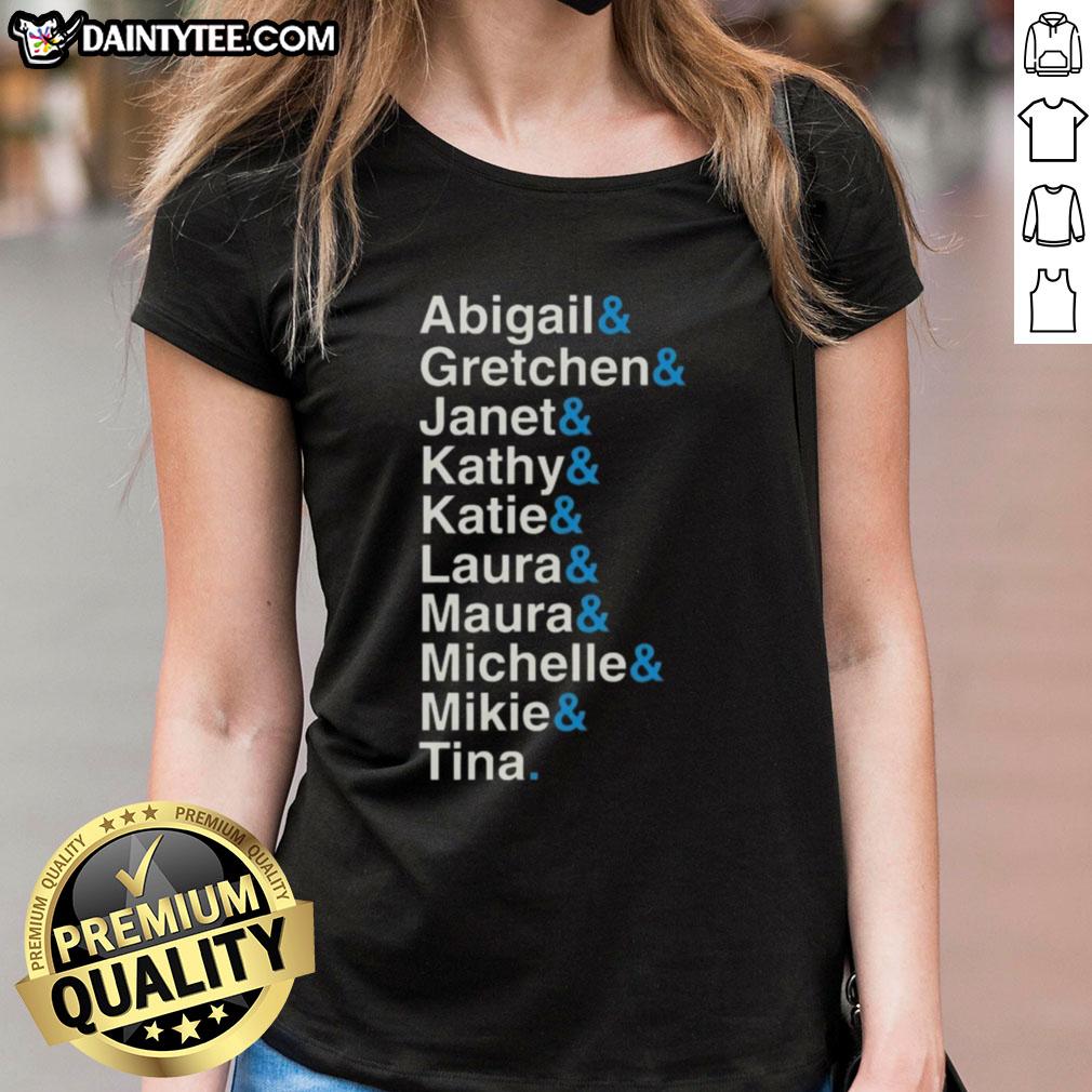 Official Abigail Gretchen Janet Kathy Katie Ladies Tee featuring stylish design and vibrant colors for casual wear.
