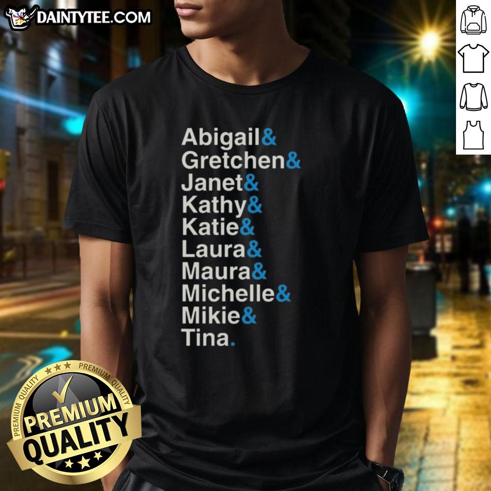 Official Abigail Gretchen Janet Kathy Katie T-Shirt featuring vibrant designs and comfortable fit for fans and collectors.