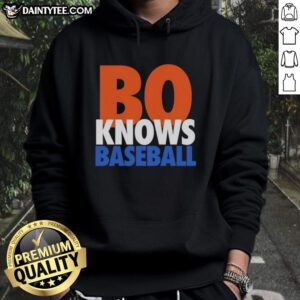 Official Bo Knows Baseball New York Mets hoodie featuring vibrant team colors and logo, perfect for fans and collectors.