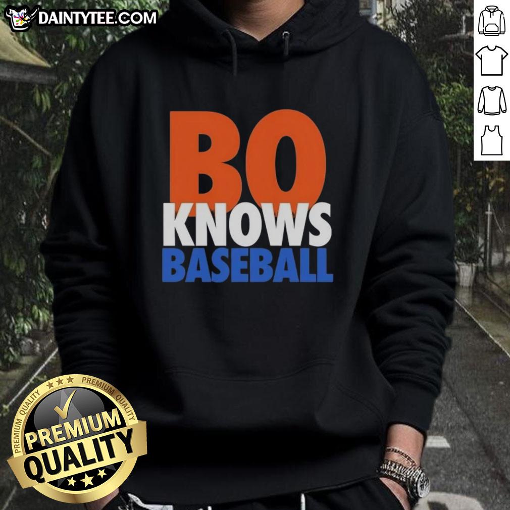 Official Bo Knows Baseball New York Mets hoodie featuring vibrant team colors and logo, perfect for fans and collectors.