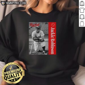 Official Jackie Robinson Major League Baseball sweatshirt featuring classic design and vibrant team colors.