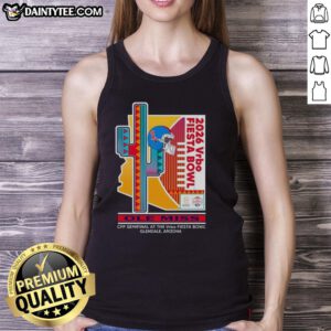 Official Ole Miss Rebels 2026 CFP Semifinal VRBO Fiesta Bowl tank top featuring team logo and vibrant colors.