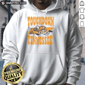 Vintage Tennessee Volunteers football hoodie featuring 'Give Him Six' design, perfect for fans celebrating touchdowns.