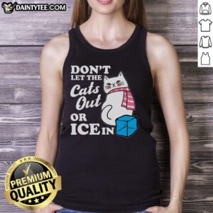 Funny anti-ICE tank top design featuring cats, perfect for showcasing your playful stance against ICE enforcement.