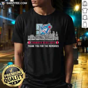 2026 Toronto Blue Jays Baseball T-Shirt featuring city skyline and team names, perfect for fans and sports enthusiasts.