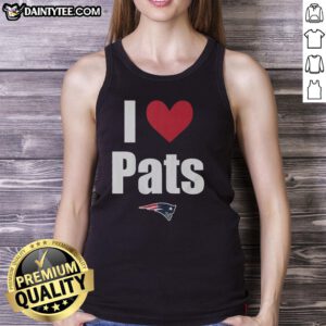 Good New England Patriots I Heart Pats tank top featuring vibrant team colors and logo, perfect for loyal fans.