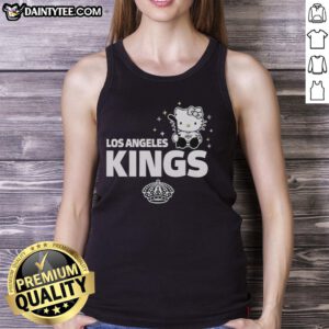 Alt Text: Good The Hello Kitty and LA Kings tank top featuring a playful design, perfect for fans and summer wear.