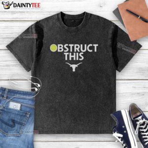 Hot Obstruct This Texas Longhorns Softball 2025 washed t-shirt in vibrant colors, showcasing team spirit and style.