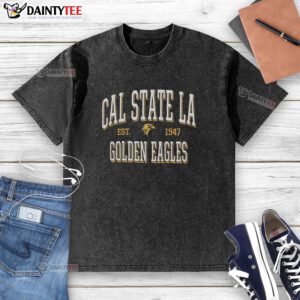 Nice Cal State LA Golden Eagles Est 1947 washed t-shirt featuring vintage logo and comfortable fit for fans.