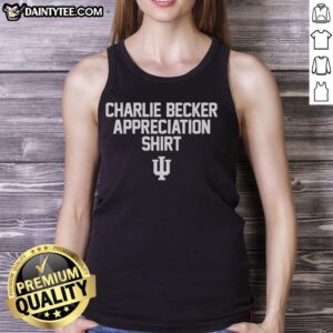 Nice Charlie Becker Indiana Hoosiers appreciation tank top featuring vibrant team colors and logo, perfect for fans.