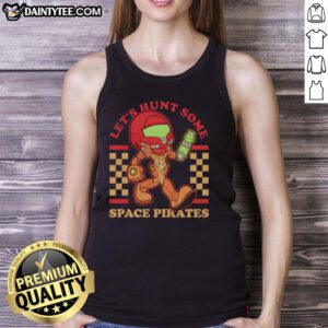 Nice Samus Aran Metroid intergalactic hunter tank top featuring vibrant graphics of the iconic video game character.