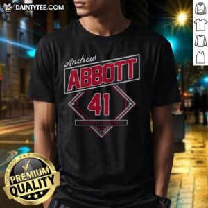 Alt Text: Awesome Andrew Abbott Classic Diamond T-Shirt in black with a stylish diamond graphic, perfect for casual wear.