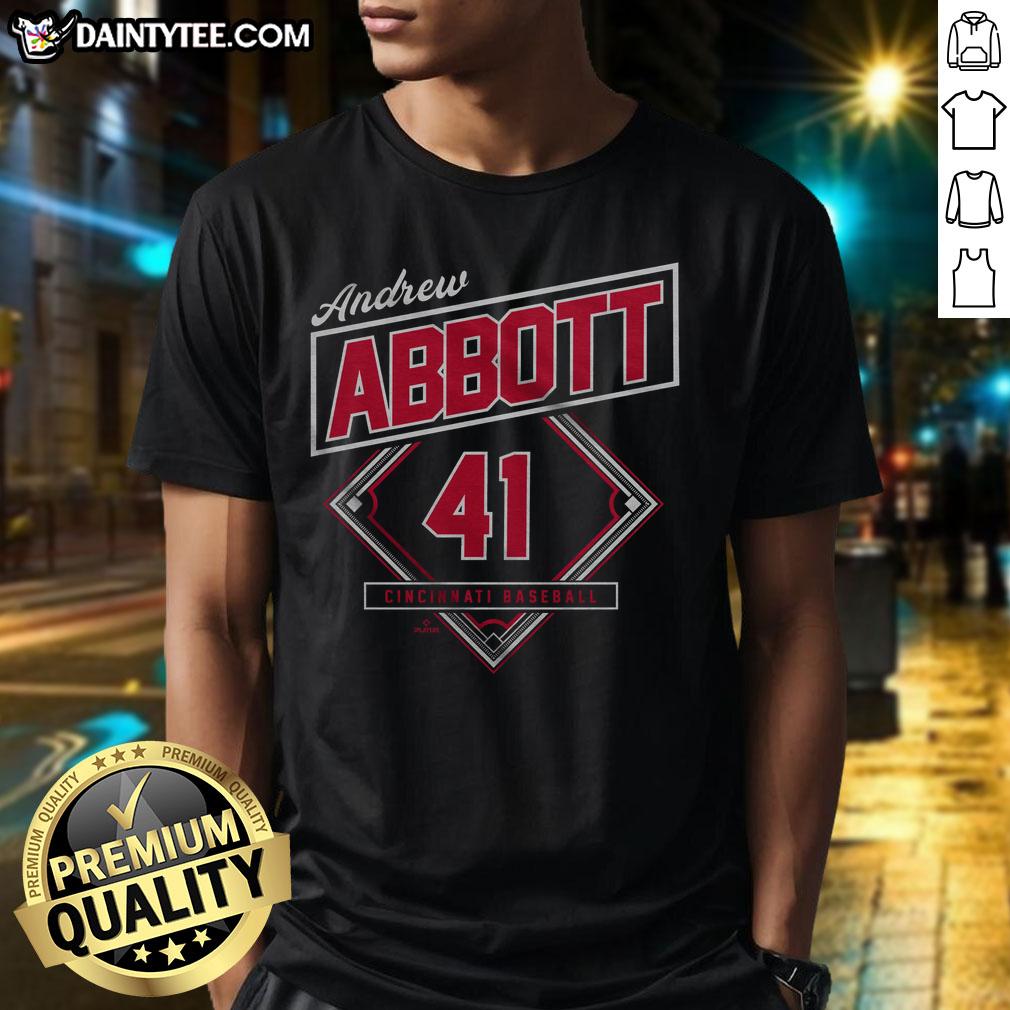Alt Text: Awesome Andrew Abbott Classic Diamond T-Shirt in black with a stylish diamond graphic, perfect for casual wear.