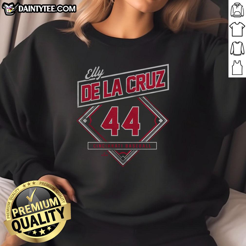 Awesome Elly De La Cruz Classic Diamond Sweatshirt in stylish design, perfect for casual wear and sports enthusiasts.