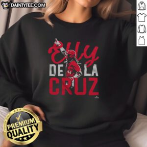 Awesome Elly De La Cruz handcrafted superstar sweatshirt in vibrant colors, perfect for casual wear and fan style.