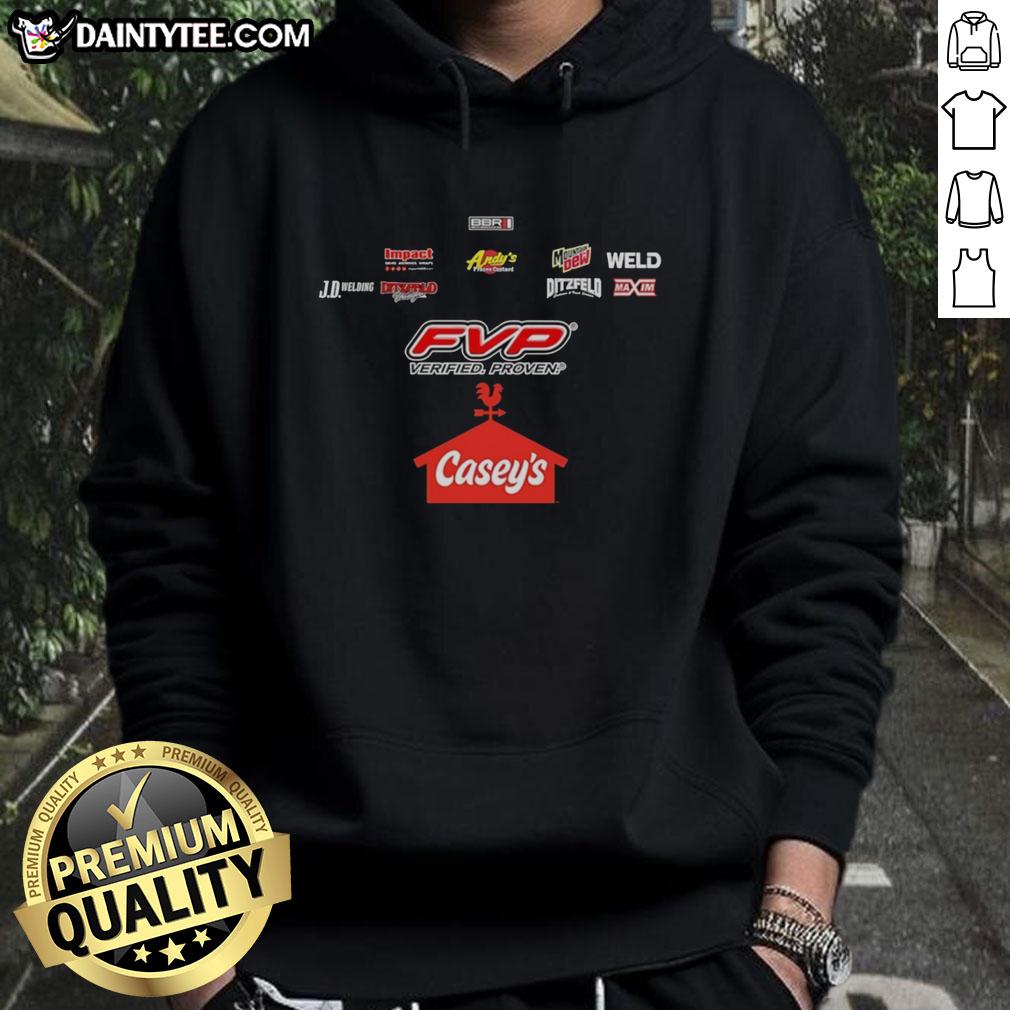 Awesome FVP Verified Proven Casey's Hoodie in vibrant colors, showcasing stylish design and comfortable fit for all ages.