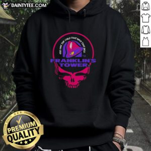 Awesome Grateful Dead X Taco Bell hoodie featuring Franklin's Tower design, perfect for fans and collectors.