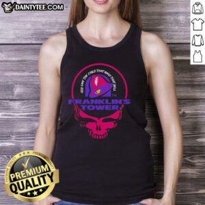 Awesome Grateful Dead X Taco Bell tank top featuring 'Franklin's Tower' artwork, perfect for fans and collectors.