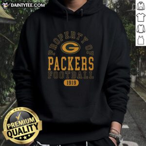 Alt Text: Awesome Green Bay Packers football property 1919 hoodie featuring team colors and logo, perfect for fans.