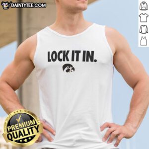 Awesome Iowa Hawkeyes 2026 Lock It In Tank Top featuring bold team colors and logo, perfect for game day or casual wear.