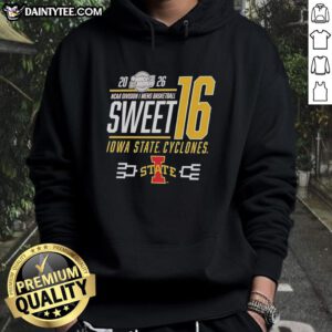 Alt Text: Awesome Iowa State Cyclones NCAA March Madness Sweet 16 Bound 2026 Classic Hoodie in vibrant colors.