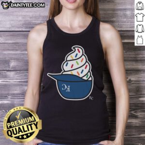 Awesome Kansas City Royals ice cream tank top featuring vibrant team colors and a fun design for fans.