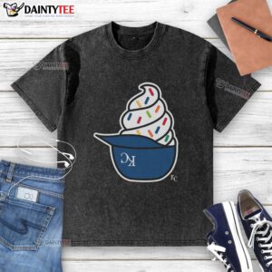 Awesome Kansas City Royals ice cream washed t-shirt featuring vibrant team colors and a stylish design.
