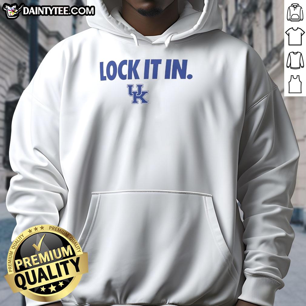 Awesome Kentucky Wildcats 2026 Lock It In Hoodie in blue, featuring team logo, perfect for fans and casual wear.
