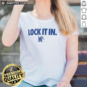 Awesome Memphis Tigers 2026 Lock It In ladies tee featuring vibrant team colors and stylish design for fans.