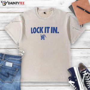 Awesome Memphis Tigers 2026 Lock It In washed t-shirt featuring vibrant team colors and logo for fans and supporters.