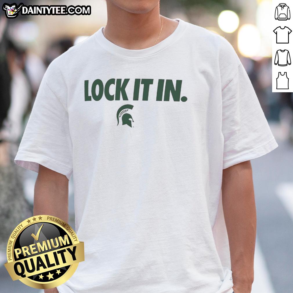 Awesome Michigan State Spartans 2026 Lock It In T-Shirt featuring vibrant team colors and bold logo design.