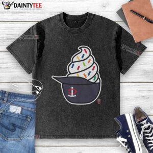 Awesome Minnesota Twins ice cream washed t-shirt featuring a vibrant design for fans and collectors.